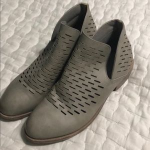 Grey detailed booties